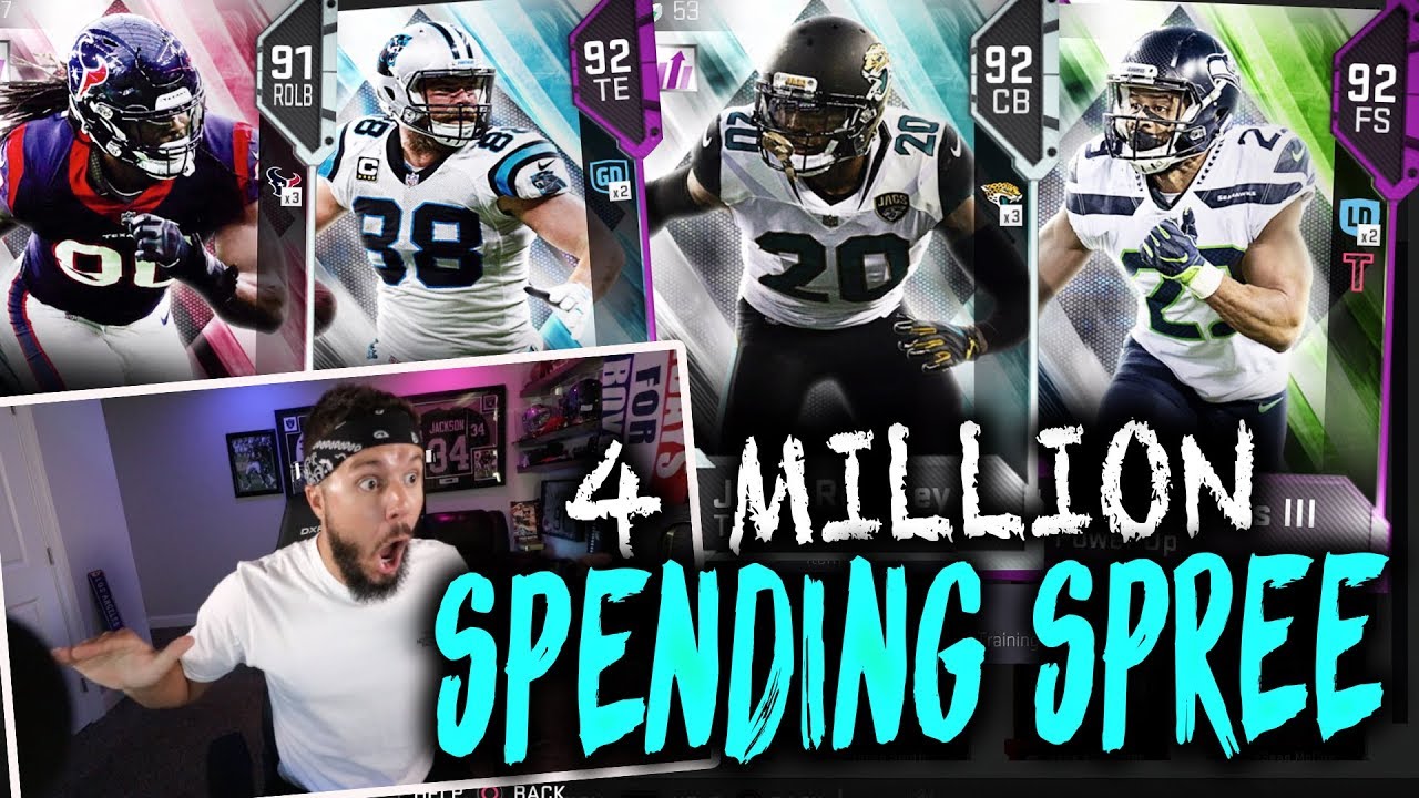 4 MILLION COIN SPENDING SPREE | MADDEN 19 ULTIMATE TEAM
