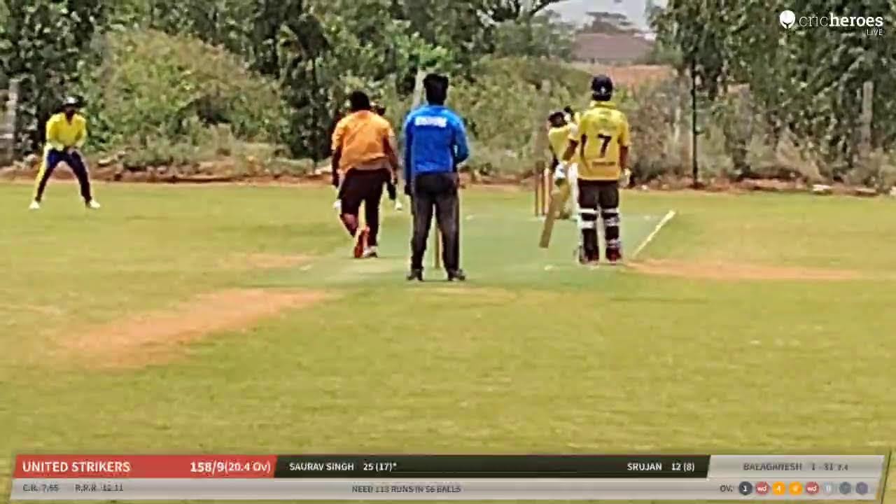 United Strikers vs Rising Titans Cricket Club (Red) live cricket match | VRS Weekday T10 League - Ed