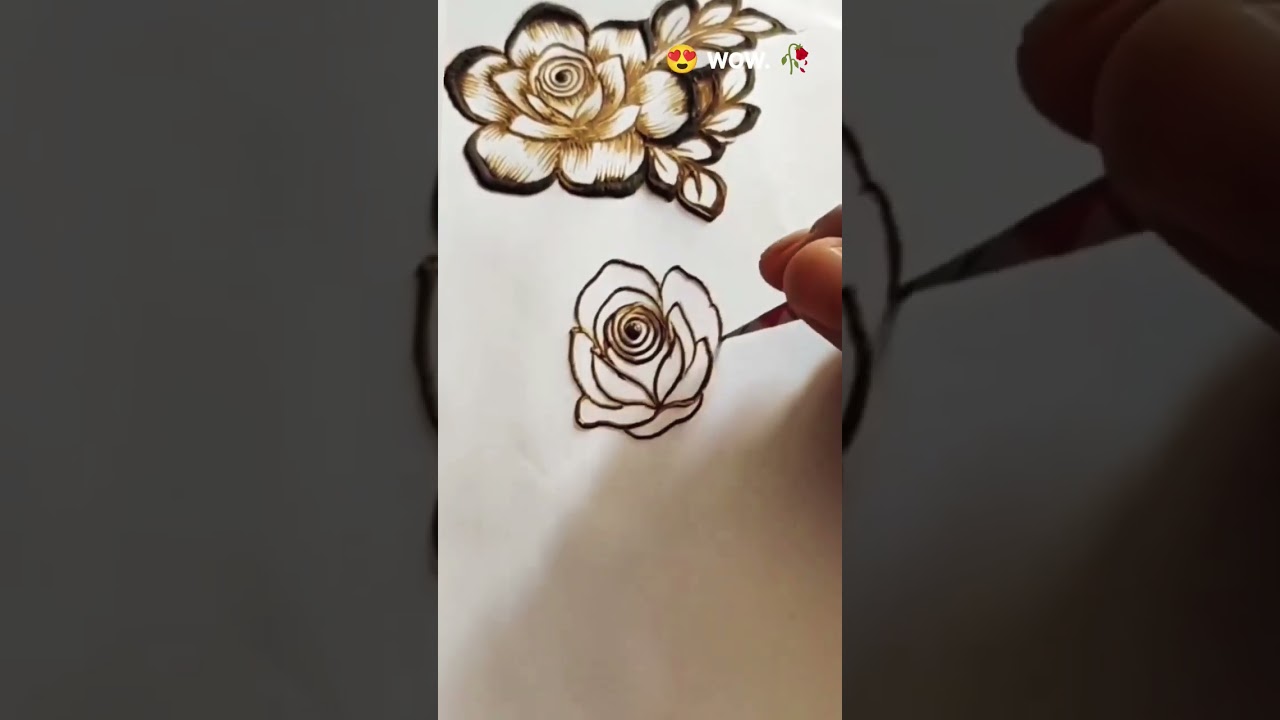 Basic Dubai flower 🌹#dubaimehndi #easy #beautifulmehndi