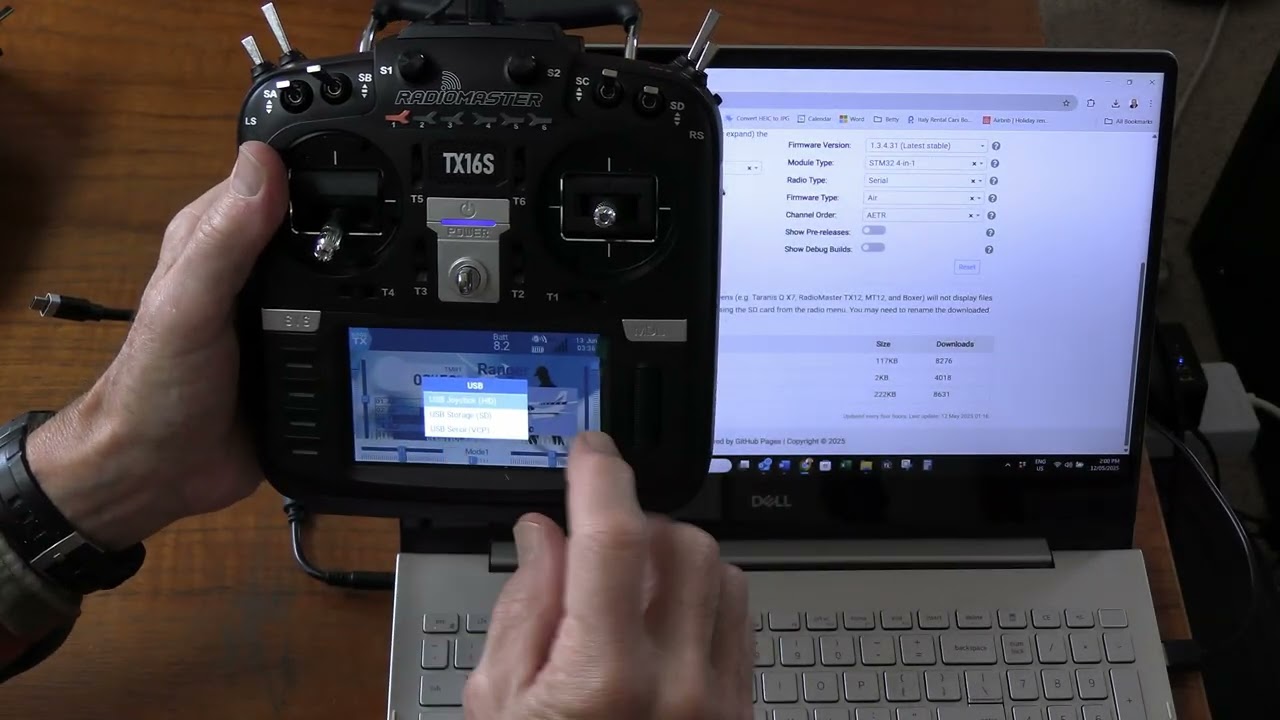 Обновление прошивки для Radiomaster TX16s и EdgeTX с модулем 4 в 1