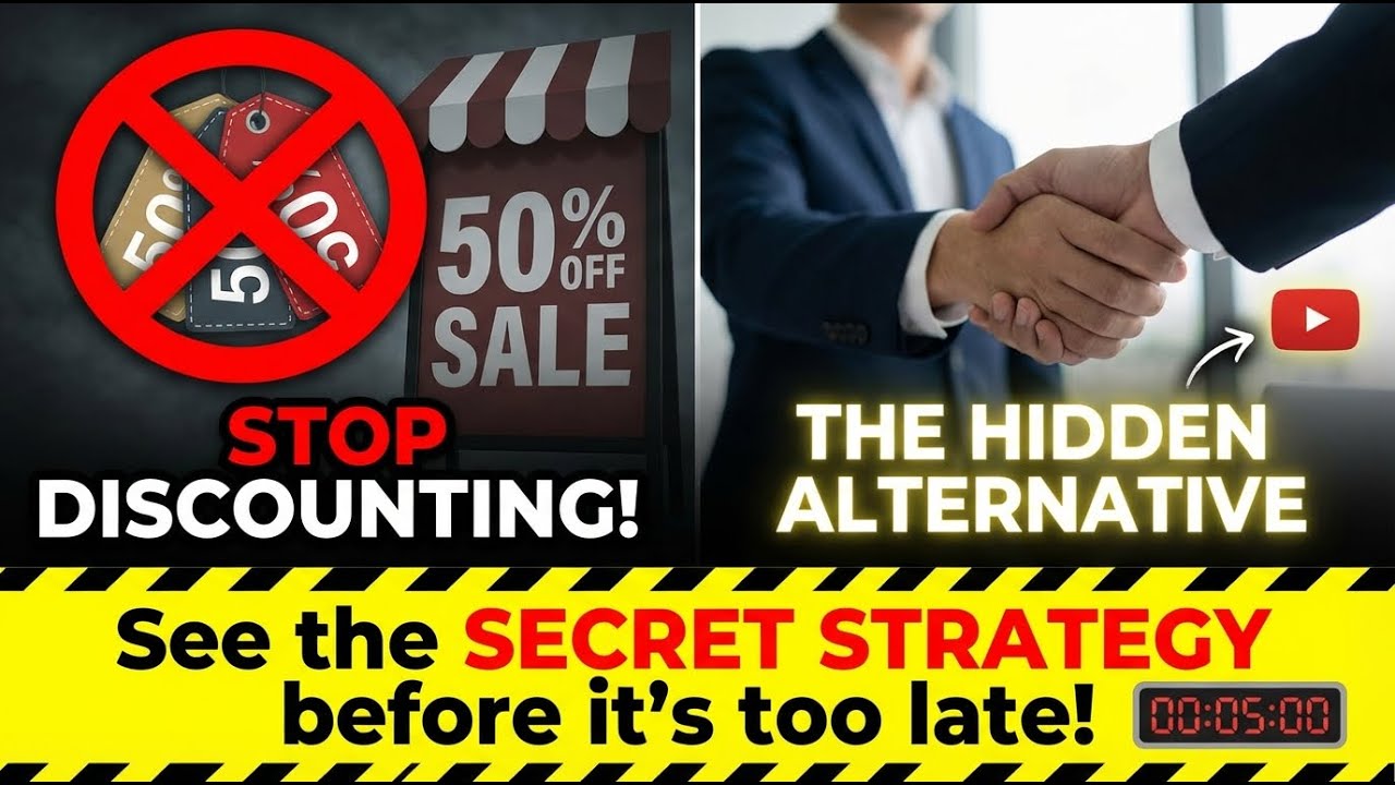 🚫 Why Discounts Are KILLING Your Business (Do This Instead!)