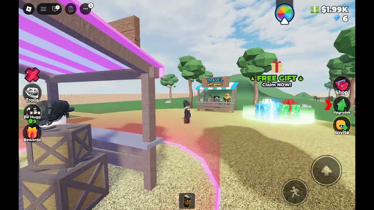 Playing this game with my friends 