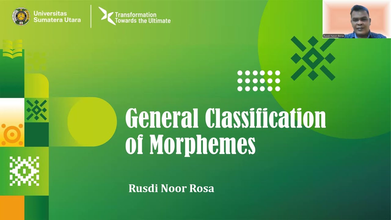 Classification g&eacute;n&eacute;rale des morph&egrave;mes