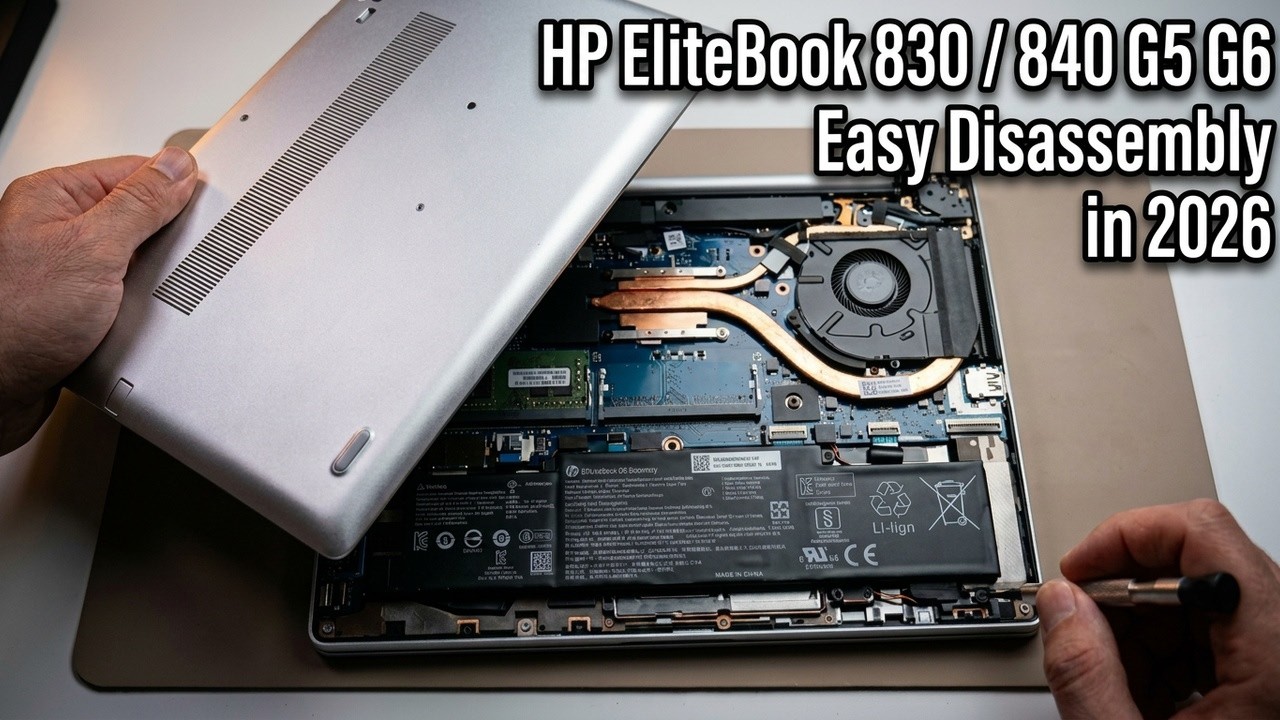 Repairing HP EliteBook 830/840 G5 G6 Complete Disassembly 2026 - How to disassemble