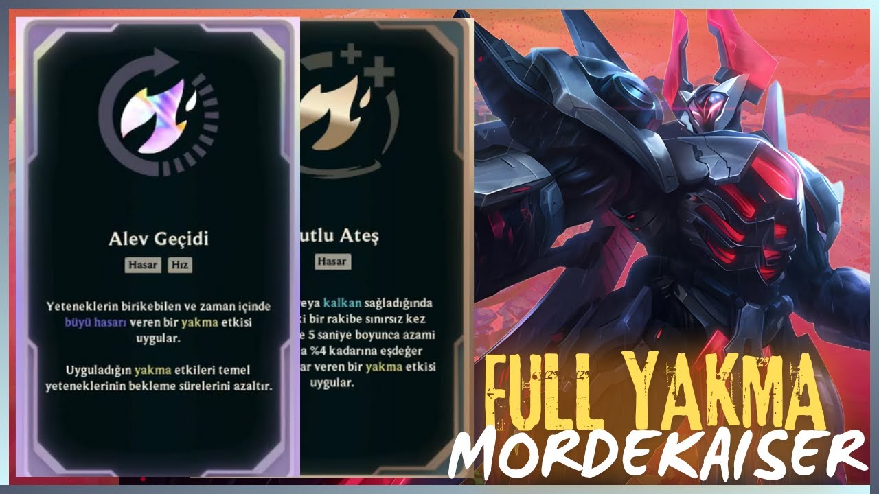 Full Yakma Ve Sınırsız Yetenek Kullanımı Mordekaiser┃S14 LOL ARENA