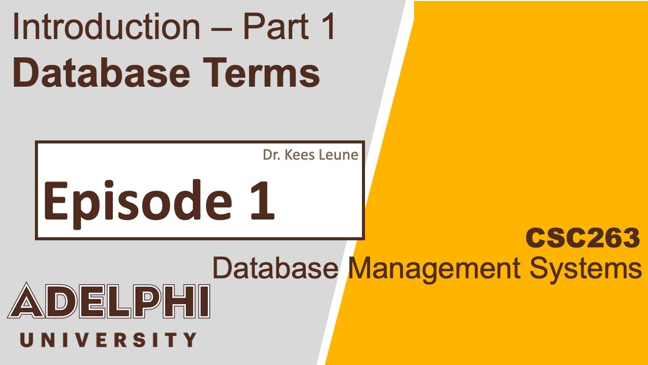 Database Terms