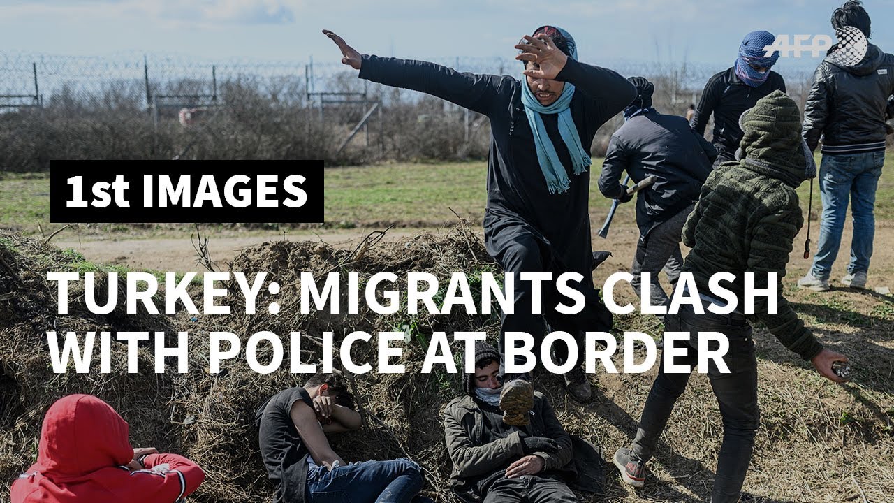 Migrants and Greek police clash at the Turkish border | AFP
