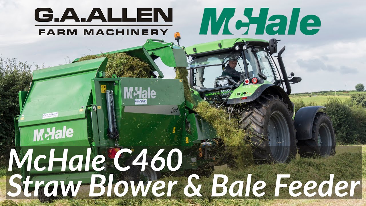 G A Allen McHale Demo Day 2016   McHale C460 Straw Blower & Bale Feeder   4K