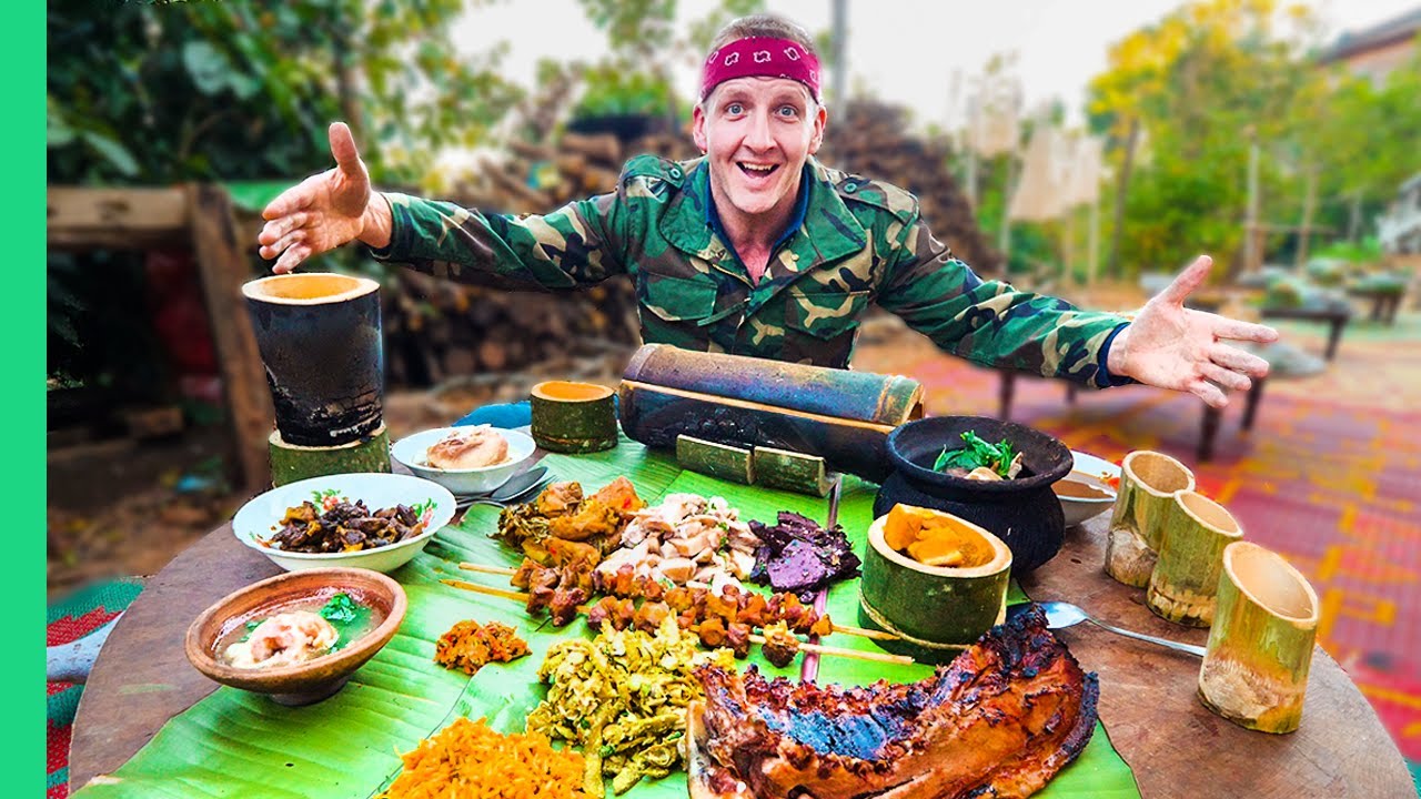 Pot-Bellied Pig Cooked TEN Ways!!! Myanmar's Unknown Mountain Food!!