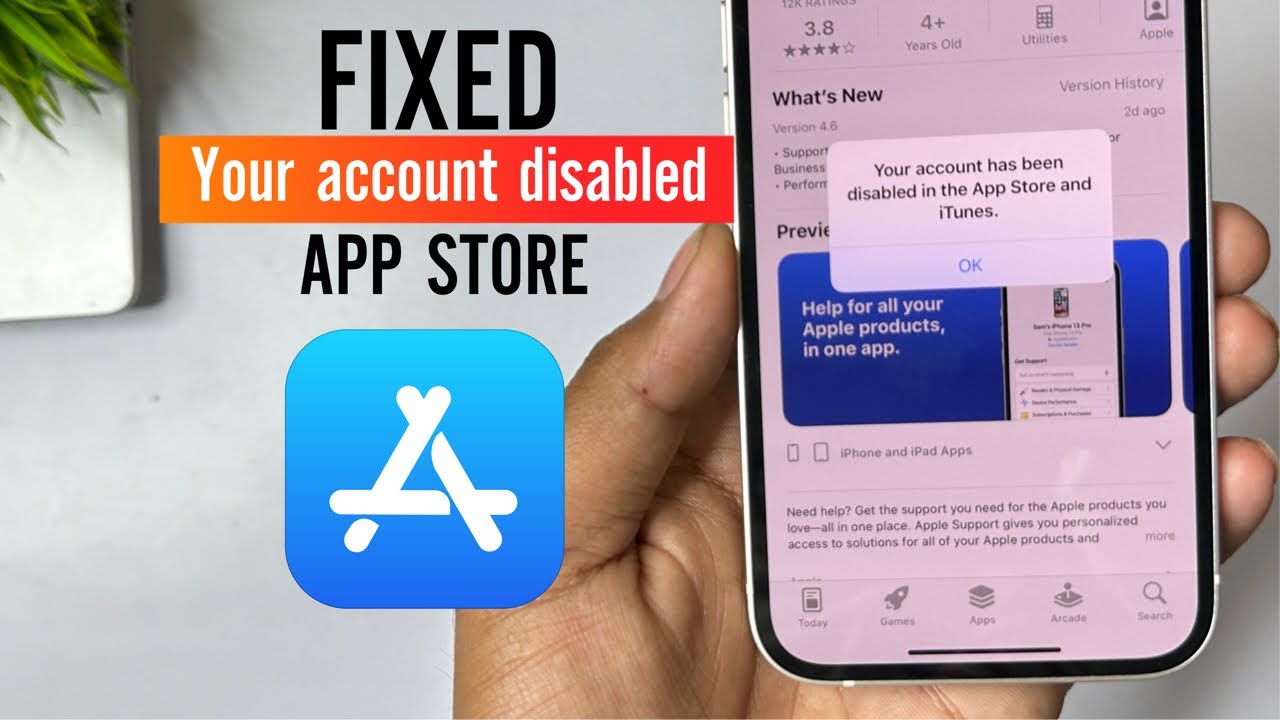 How To Fix Your Account Has Been Disabled in The App Store And iTunes |Fix account has been disabled