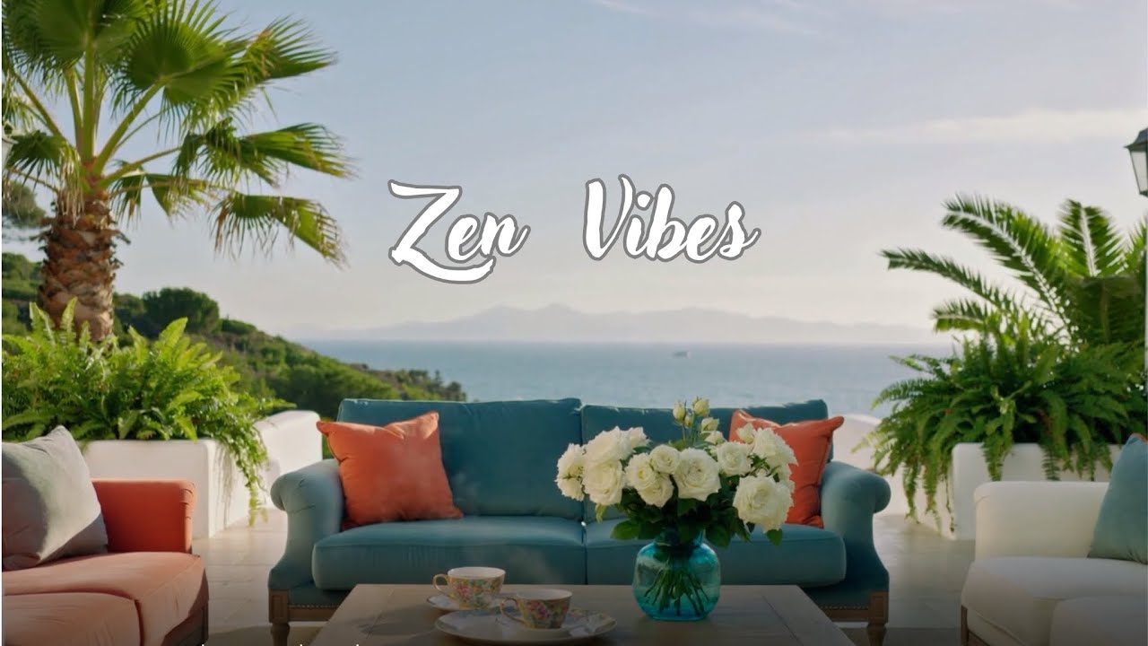 St. Barth outdoor lounge life • Chill music for your luxury seaside villa moment.