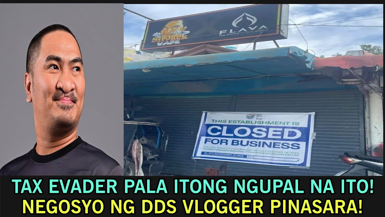 AKALA MO MALINIS, T4X 3VADER PALA ANG NGUPAL NA DDS VLOGGER NA MALAKAS MANLA!T ! 