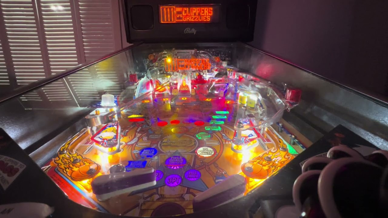 NBA Fastbreak Pinball in our home