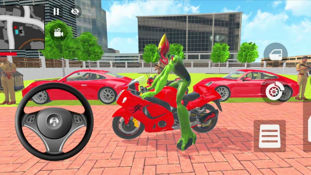 🎮 Franklin order by 2️⃣ supercar and 1️⃣ pulsar bike 💥 in Indian 🇮🇳 bike thift auto simulator !!! 🎮