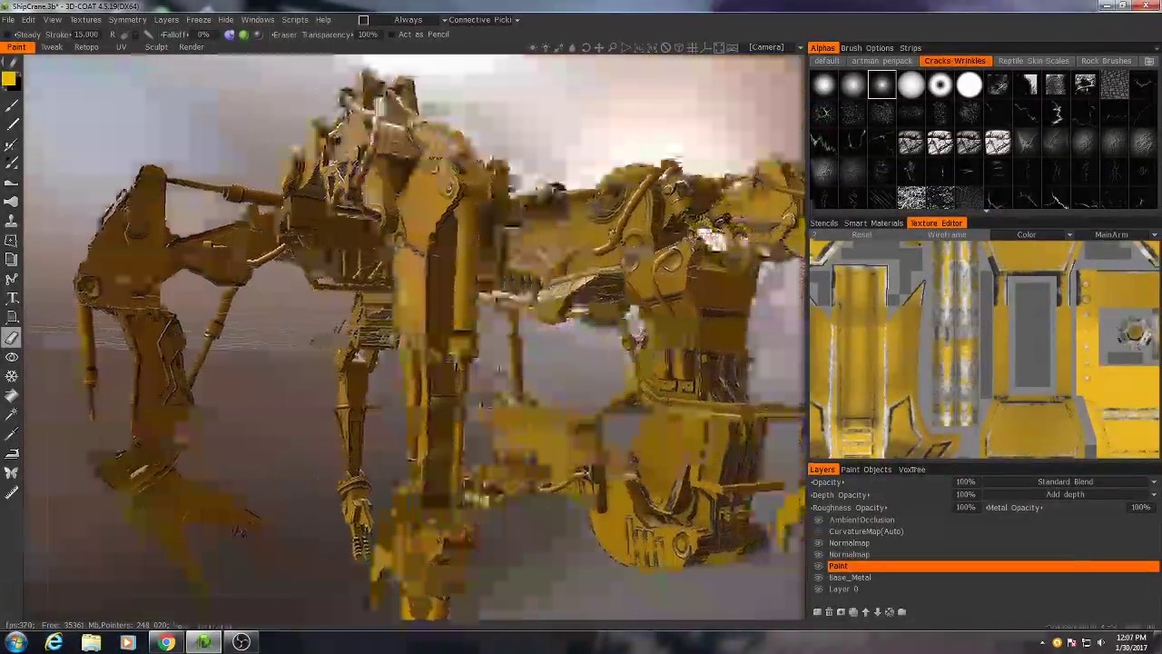 3D-Coat Assembly Crane Texturing Tutorial (Part 3)