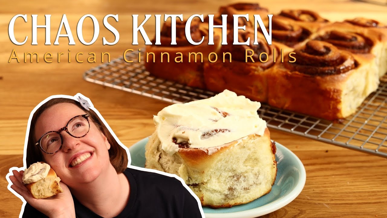 Let's Make American Cinnamon Roll Recipe | Chaos Kitchen