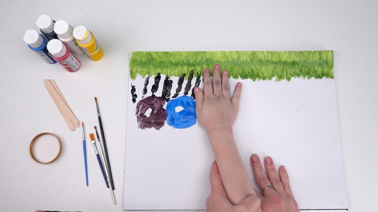 Handprint Color Mixing Fun for Kids! 🌈 Easy Kids Craft & Learn Colors