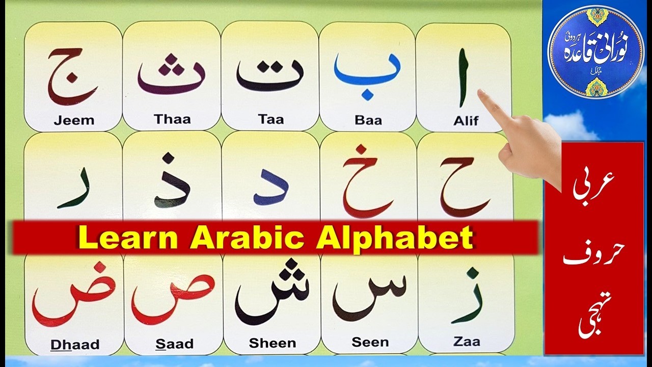 Quran | Alif Baa Taa | Arabic Alphabets | Noorani Qaida Lesson 1 | Learn | Arabic Beginner | Allah