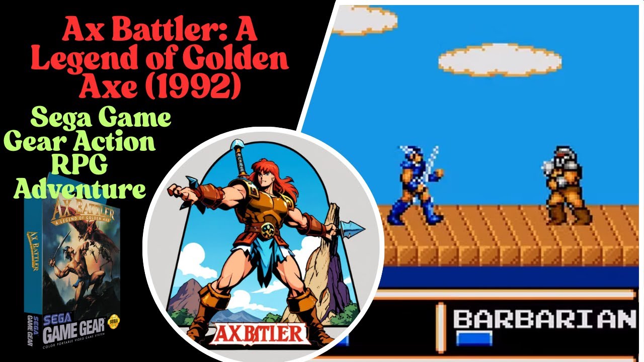 Ax Battler: A Legend of Golden Axe (1992) – Sega Game Gear Action RPG Adventure