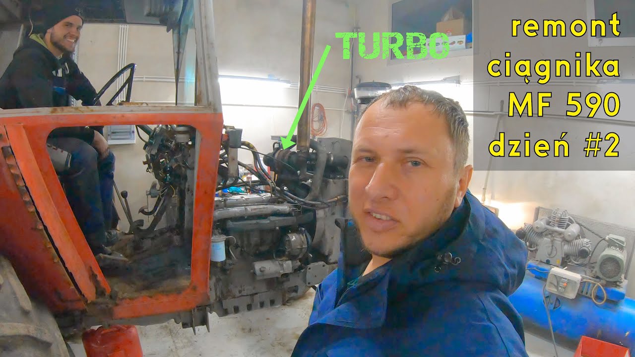 Remont ciągnika MF 590 dzień #2 | MF 590 turbo tractor recovery