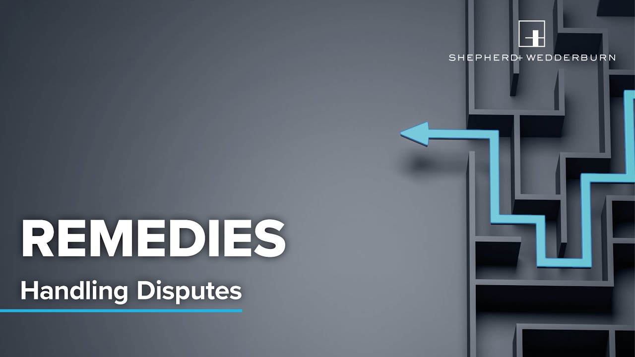 Remedies – Handling Disputes in Scotland series