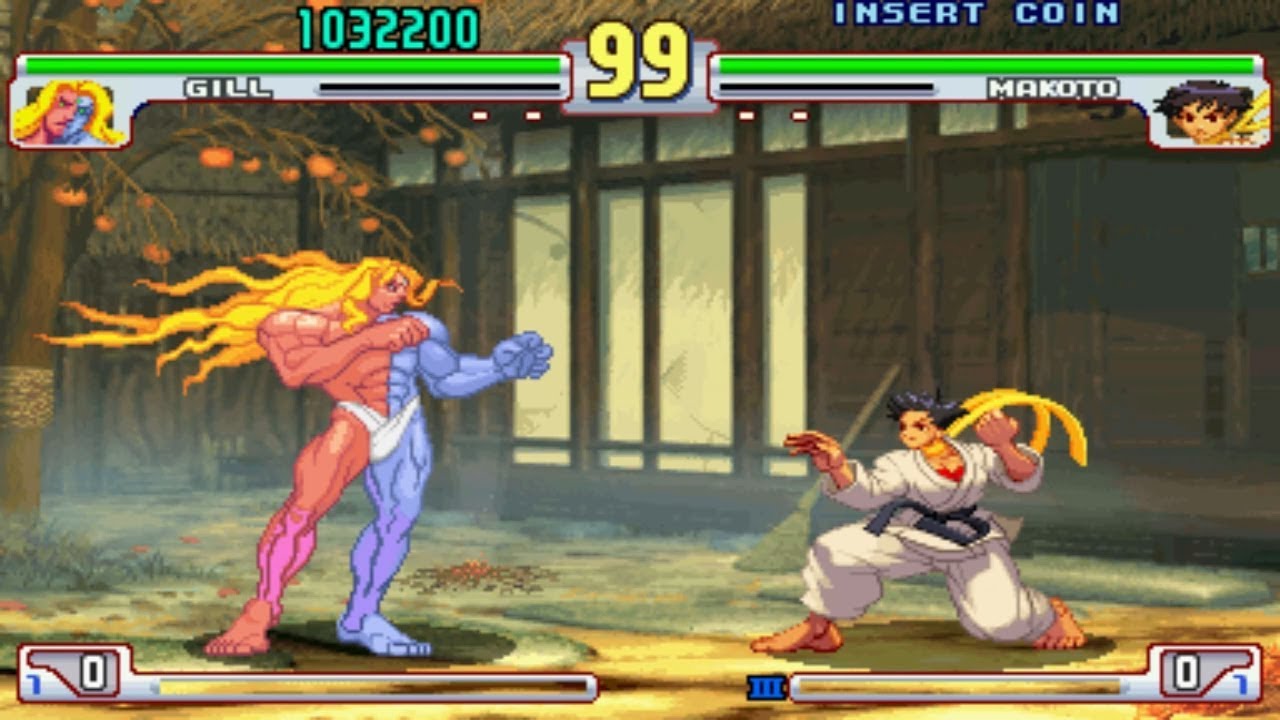 Street Fighter 3: 3rd Strike [Arcade] - play as Gill (playthrough)