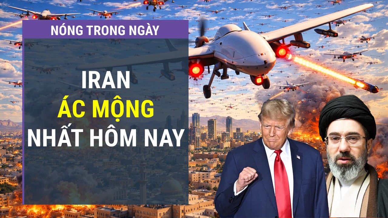 🔴 [Trực tiếp] Kinh hoàng đòn đánh từ 10.000 UAV, Mỹ đang đánh mọi ngóc ngách Iran