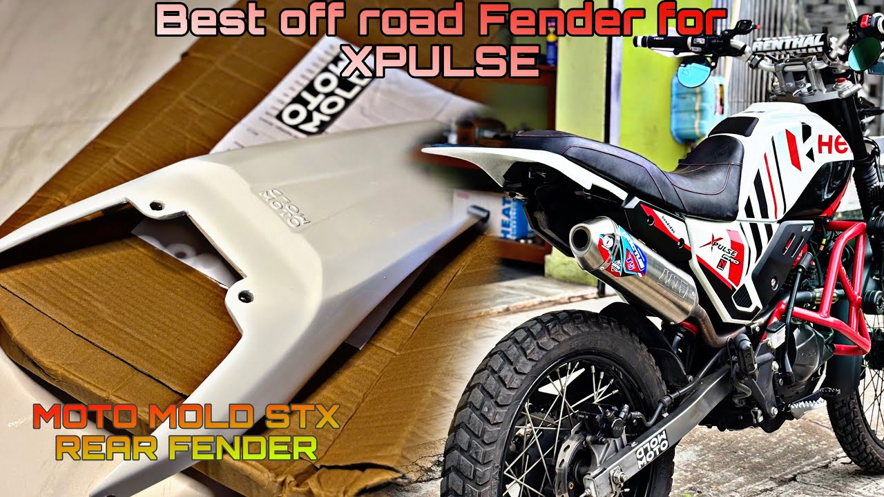 Dirt Bike Rear Fender on Xpulse 200 Pro🤩 Full Bike looks Change | MOTO MOLD STX REAR FENDER🙌🏻