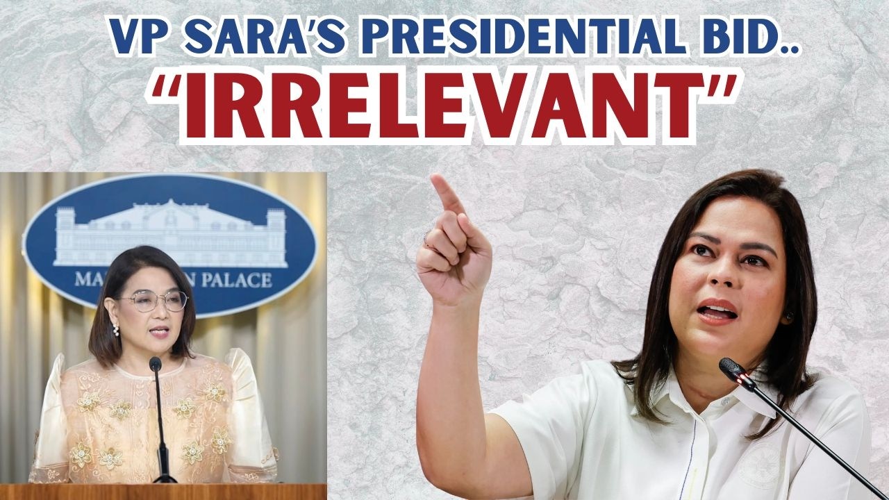 VP SARA'S PRESIDENTIAL BID.. 