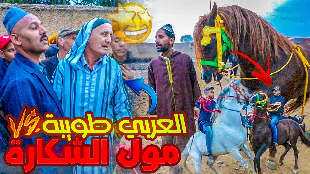 الحاج مول شكارة جا وجاب و العربي طويبة عشق البركي بوشقة من الباب السوق الخميسات 2023