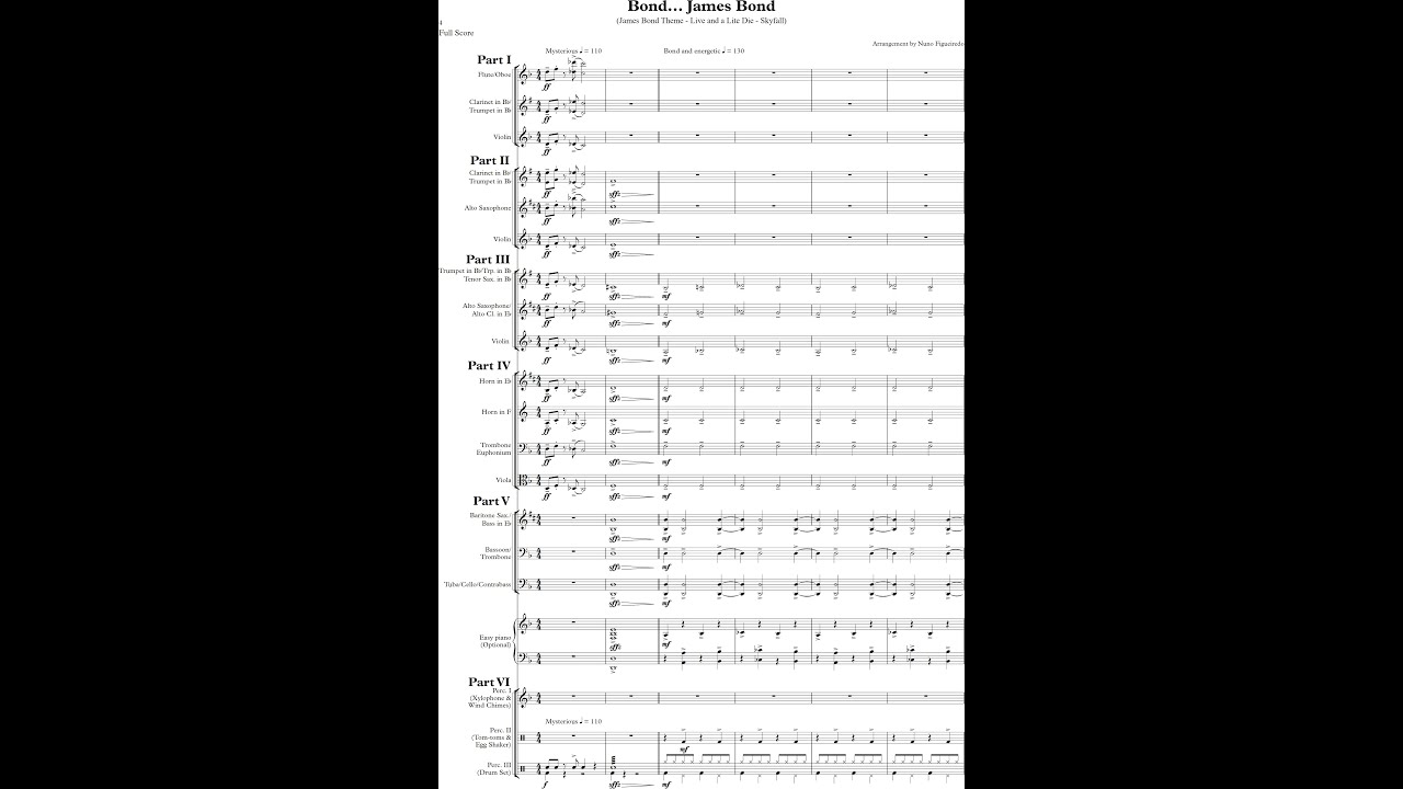 Bond... James Bond (Flexible Ensemble) - Grade 1.5