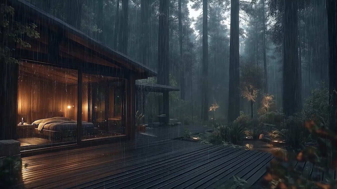 Dark Piano and Rain Sounds – Healing Sleep Music for Insomnia and Deep Rest