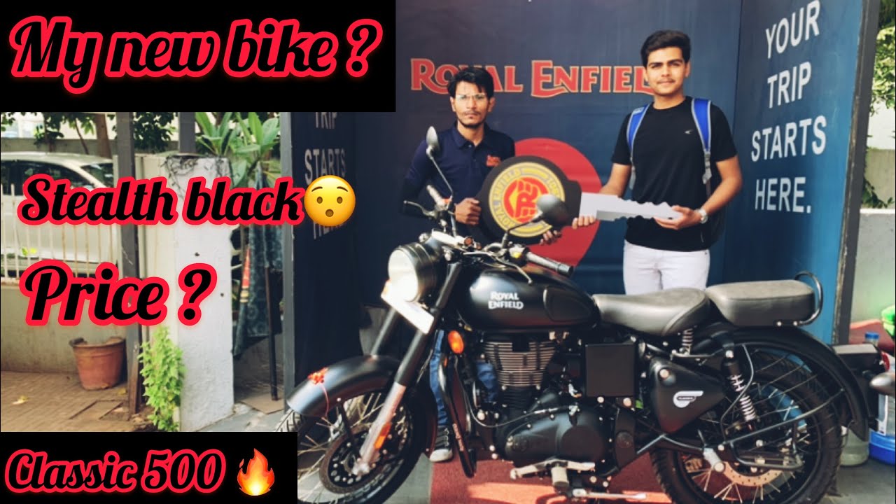 Delivery of my all new Royal Enfield classic 500 stealth black | Aditya Rajput | Turbo Torque Moto.