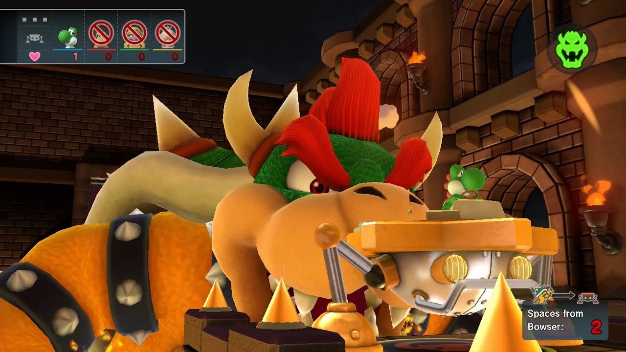 Mario Party 10 Bowser Party #81 Yoshi, Donkey Kong, Wario, Rosalina Chaos Castle Master Difficulty