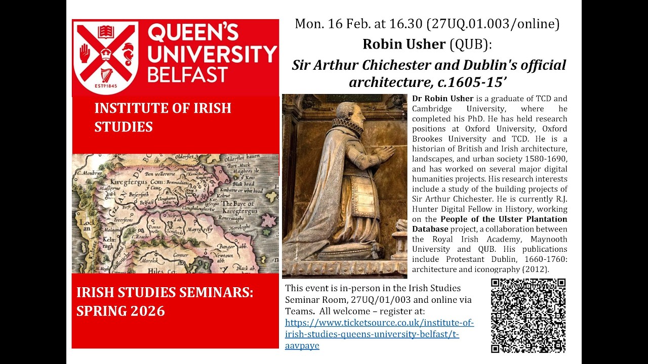 Irish Studies Seminar: Robin Usher 2026/02/16