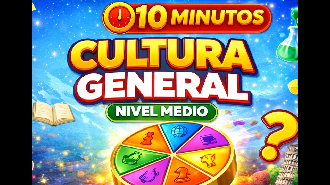 10 Minutos de Cultura General 🧠 | Nivel Medio ¿Cuántas aciertas?