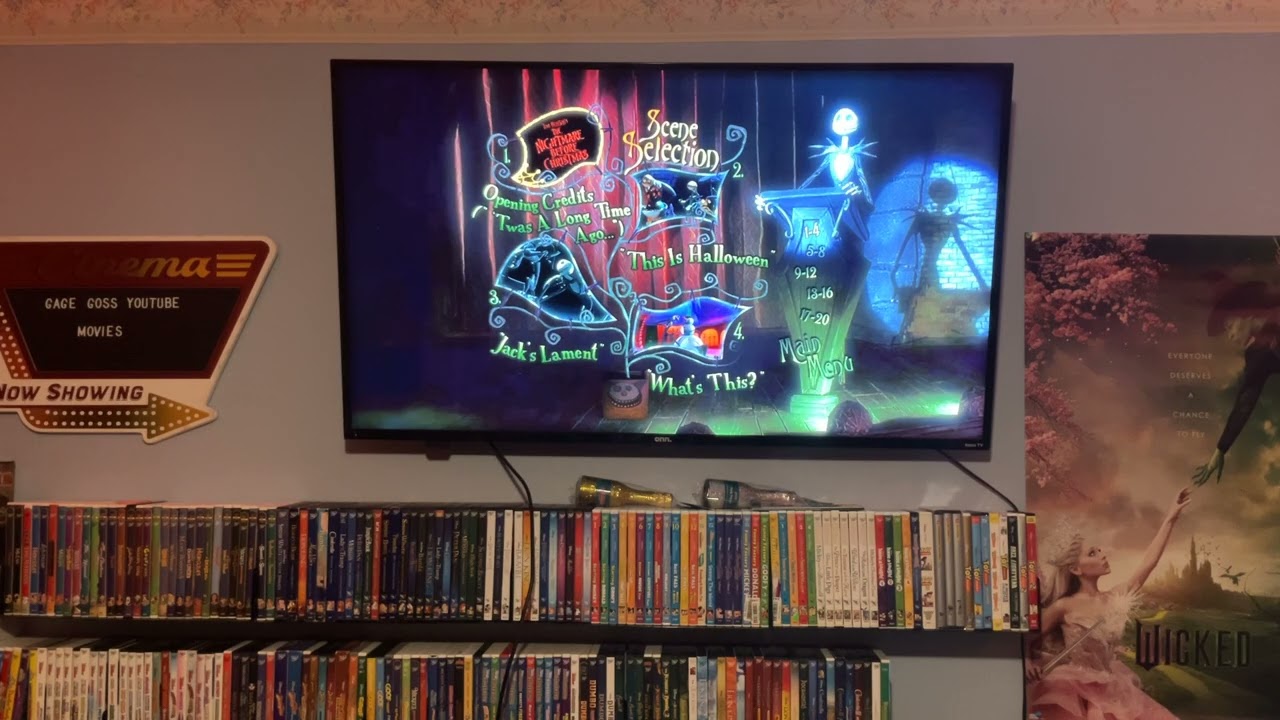 Menu walkthrough of The Nightmare Before Christmas Collector’s Edition 2008 dvd (Disc 1)