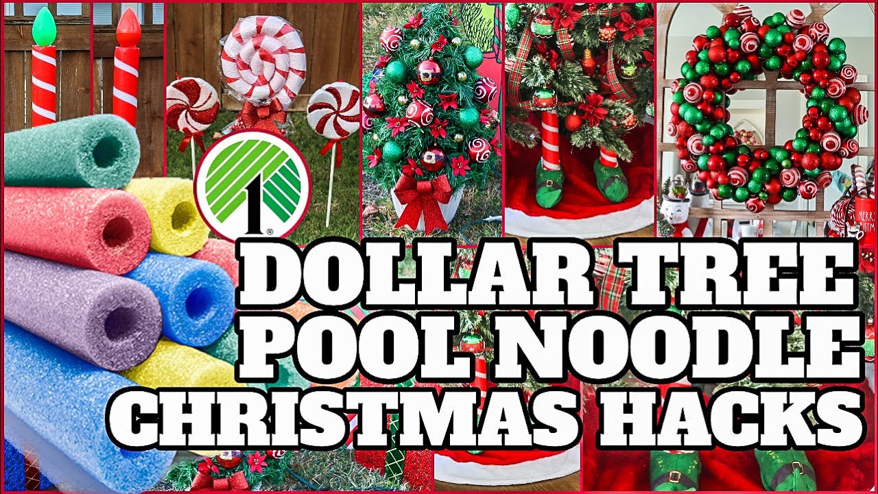 POOL NOODLE CHRISTMAS HACKS┃AMAZING DOLLAR TREE NOODLE HACKS THAT WILL IMPRESS EVERYONE YOU KNOW