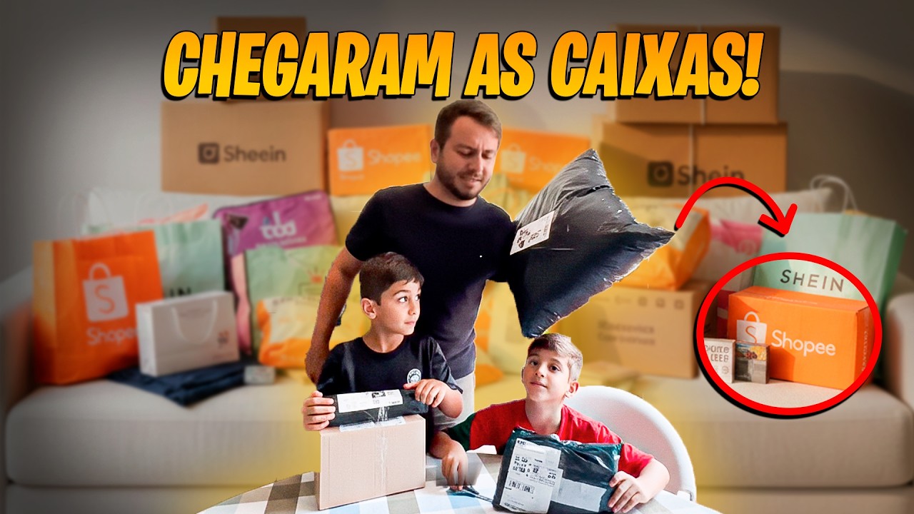 CHEGOU TUDO! 📦 Abrindo as Compras para o Nosso Apartamento em Curitiba! (Ep. 02)