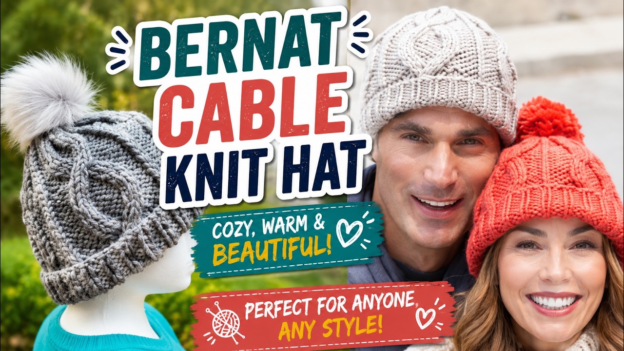 Bernat Cable Knit Hat