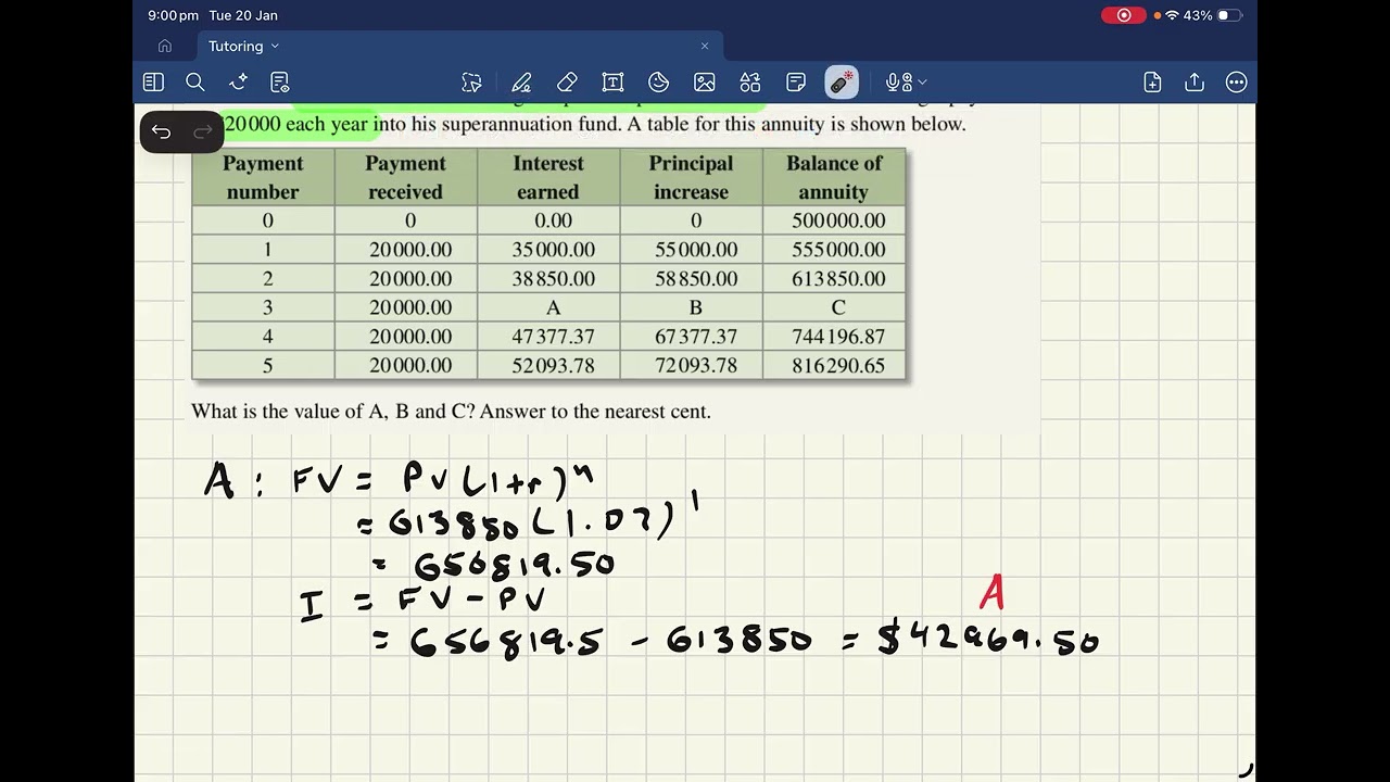 Use of Annuities: Superannuation