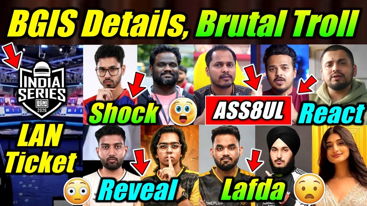 Godl Brutal Troll S8UL 🤯 Bgis Lan Travel Date, Ticket 😮 Rony, Punk Reveal 😳 Payal, Godl News 