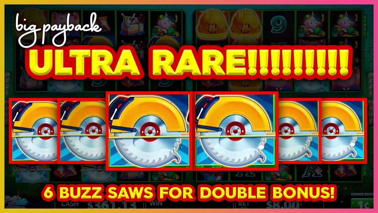 HUFF N' MORE PUFF POWER 4! 6 Buzz Saws → Rare DOUBLE BONUS!!!