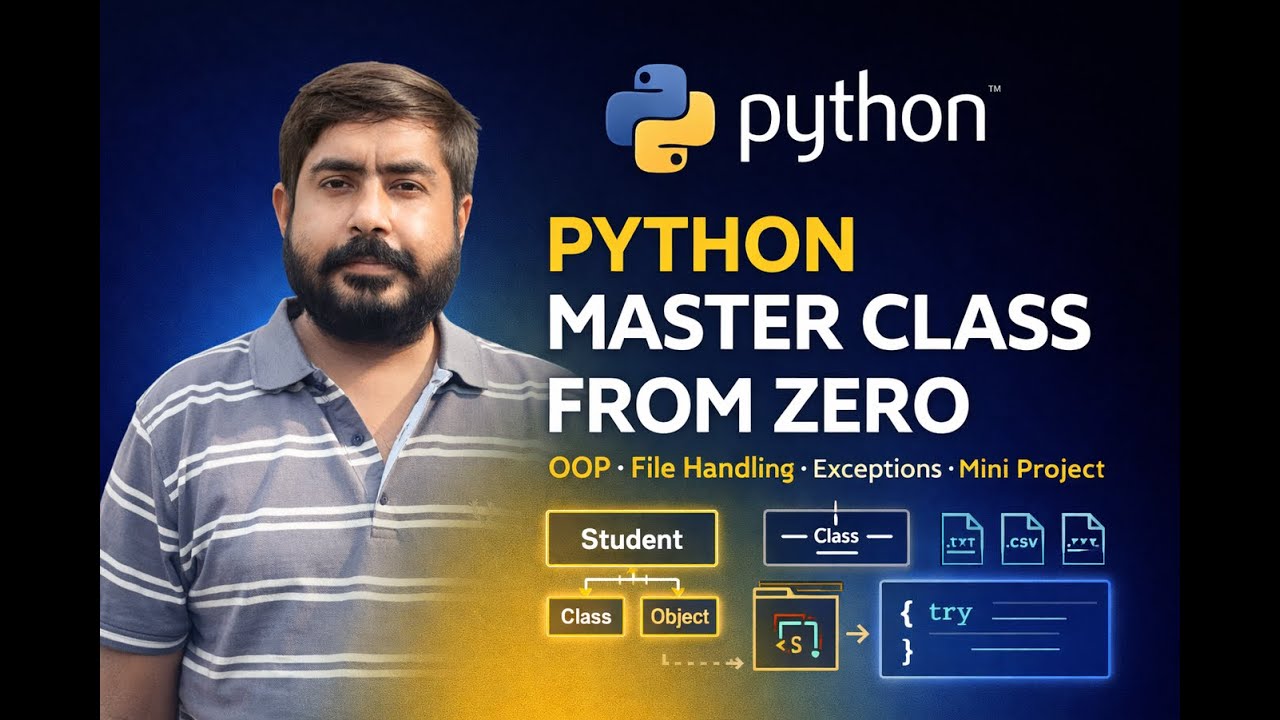 Python OOP & File Handling Explained Simply | Python Masterclass for Beginners (Part 2)