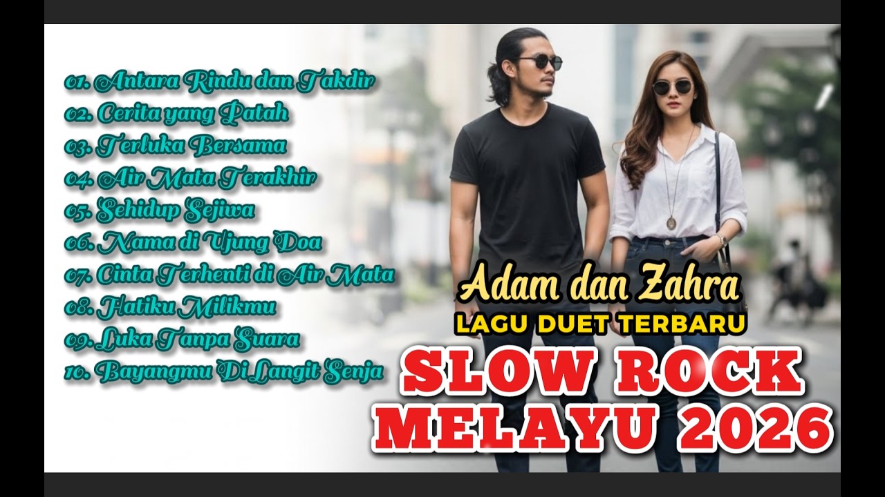 LAGU SLOW ROCK MELAYU TERBARU 2026 / Paling Sedih Menyayat Hati/Slow Melayu/🎶Antara Rindu dan Takdir
