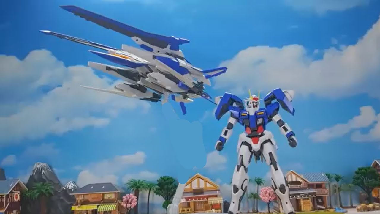 Stop Motion Build Mg XN 00 Raiser Gundam MG 1/100 ダブルオーザンライザー