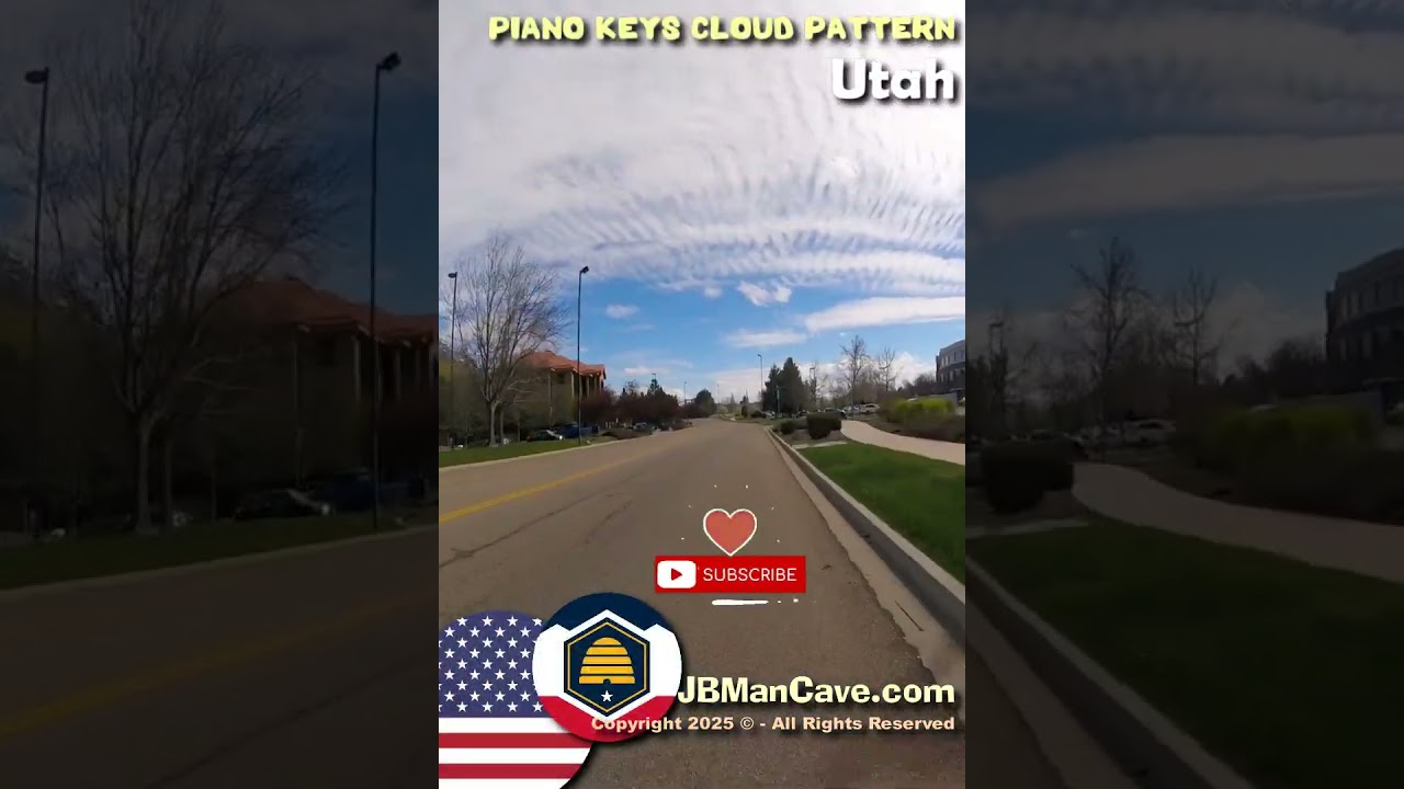 PIANO KEYS CLOUD PATTERN in Utah USA JBManCave.com #Shorts