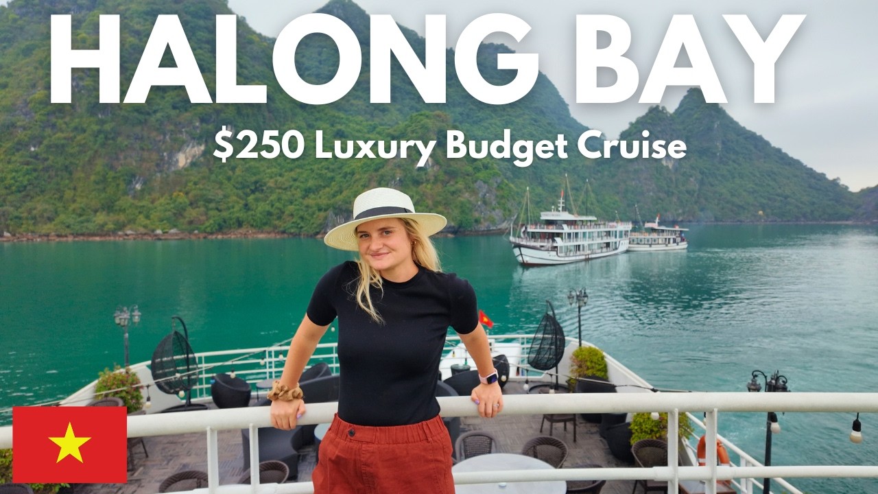 Halong Bay LUXURY CRUISE on a BUDGET in Vietnam | 1 Night 2 Day Experience 🇻🇳 🚢