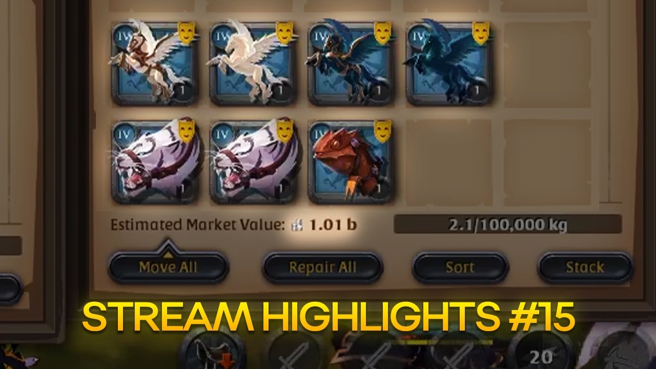 1 BILLON EN EUROPA SIN JUGAR | Stream highlights #15 | Albion online