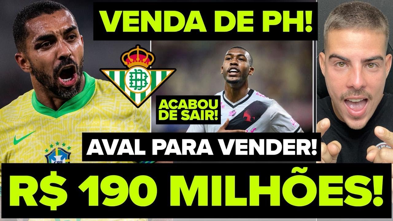 R$ 190 MILHÕES! NOVELA RAYAN! VENDA DE PAULO HENRIQUE! CLUBE ESPANHOL QUER O LATERAL DO VASCO! E+